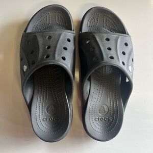Black Croc Sandal men 10